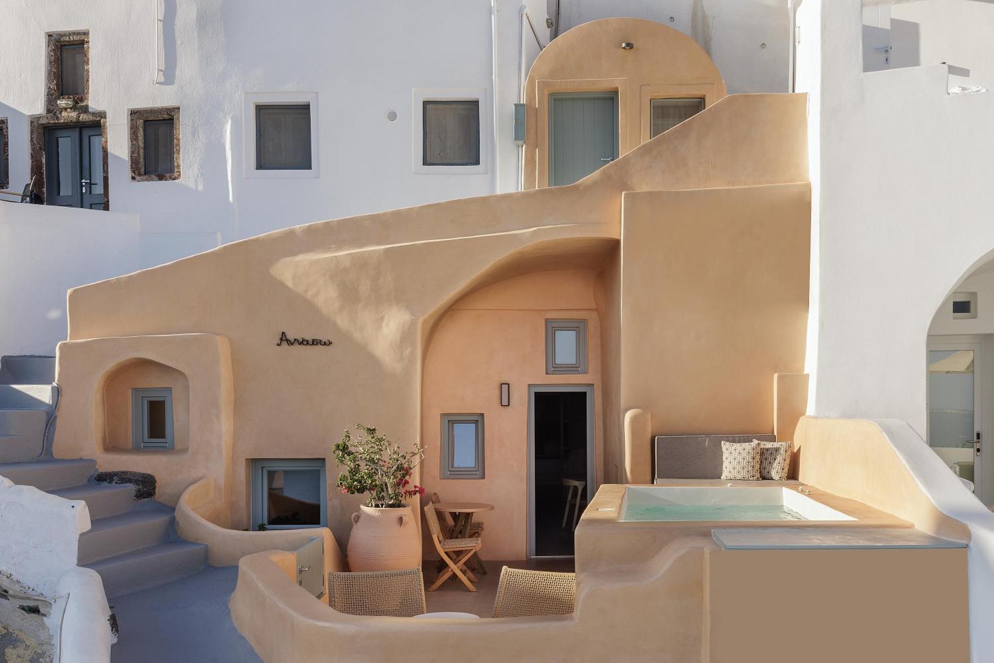 Annouso Villa With Hot Tub By Caldera Houses Oia  Exterior foto