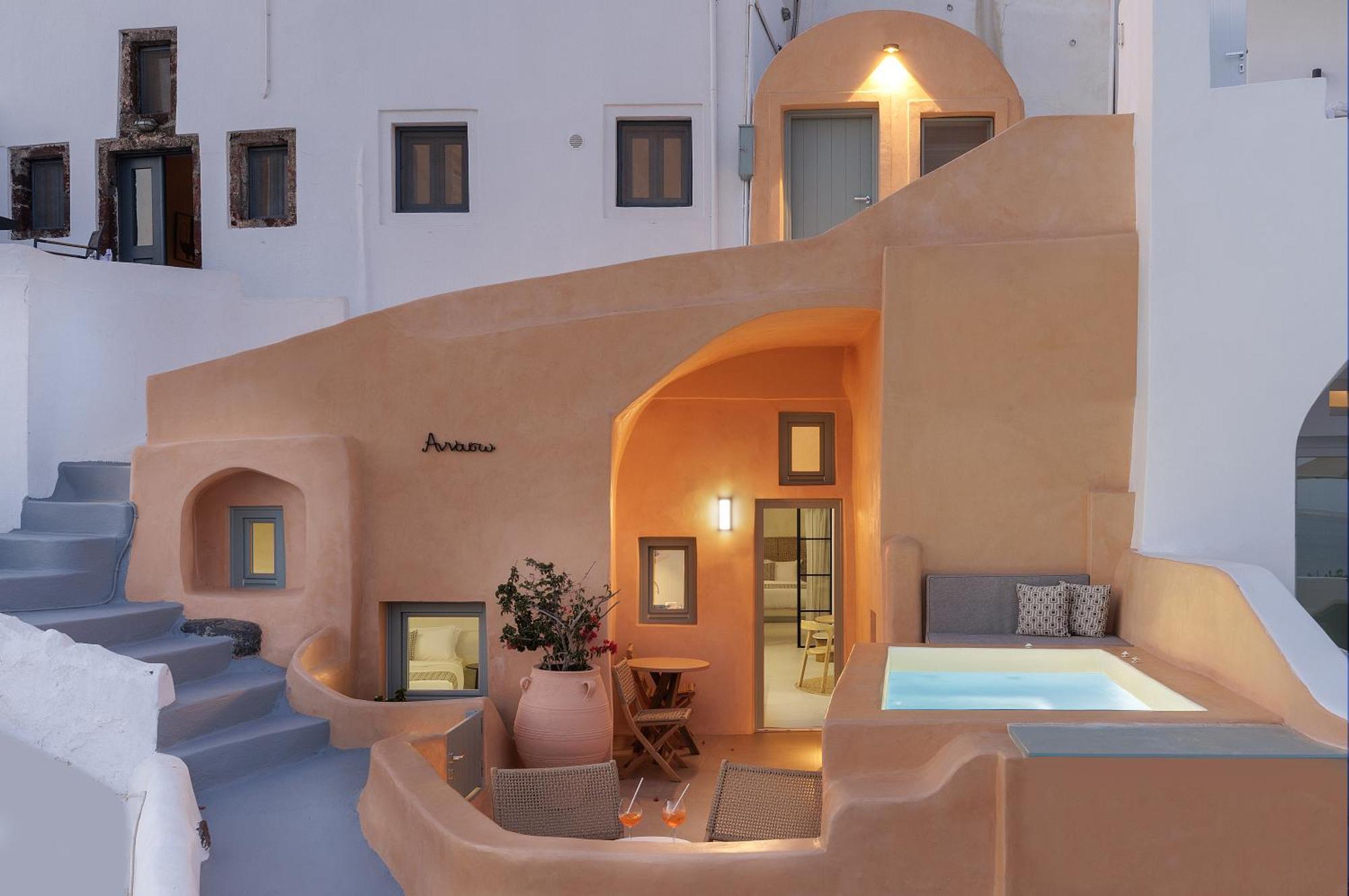 Annouso Villa With Hot Tub By Caldera Houses Oia  Exterior foto
